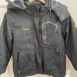 Gemsys black ski jacket size 6/7